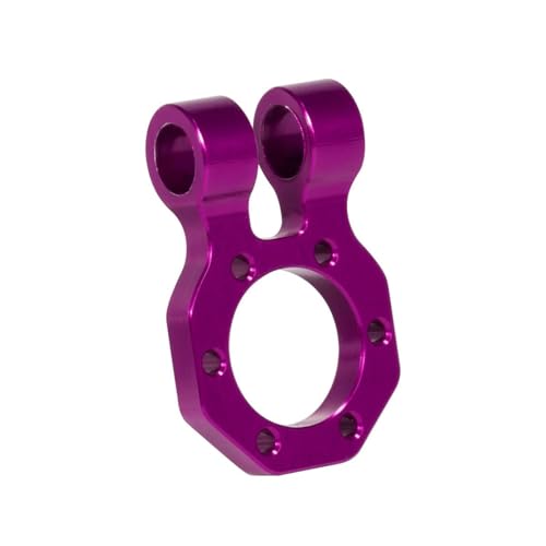 Für SCX10 II Für TRX4 Sport Power Für Wagon Für Cliffhanger Für LCG Für Chassis Körper DIY 1/10 RC Crawler Metall Vorne Hinten Modulare Stoßstange Bull Bars RC Autozubehör(Purple,Shackle) von NAFRECX