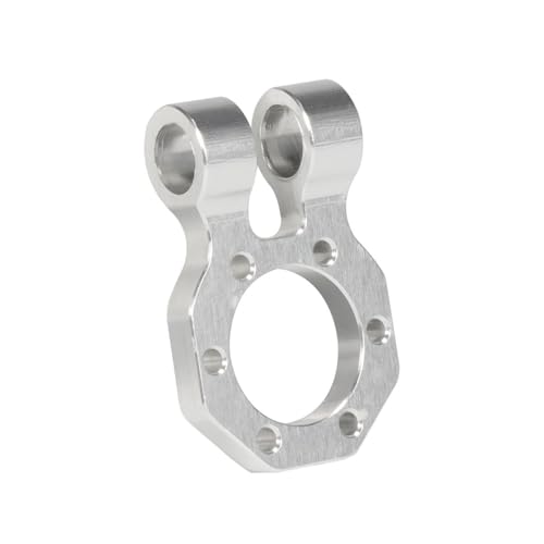 Für SCX10 II Für TRX4 Sport Power Für Wagon Für Cliffhanger Für LCG Für Chassis Körper DIY 1/10 RC Crawler Metall Vorne Hinten Modulare Stoßstange Bull Bars RC Autozubehör(Silver,Shackle) von NAFRECX