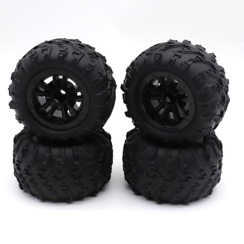 Für SCY 16101 PRO 16102 PRO 16101 16102 Upgrade 1/16 RC Für Monster Truck Rad Teile 12mm Hex Skidproof Gummi Reifen 6034 Dekoration RC Autozubehör von NAFRECX