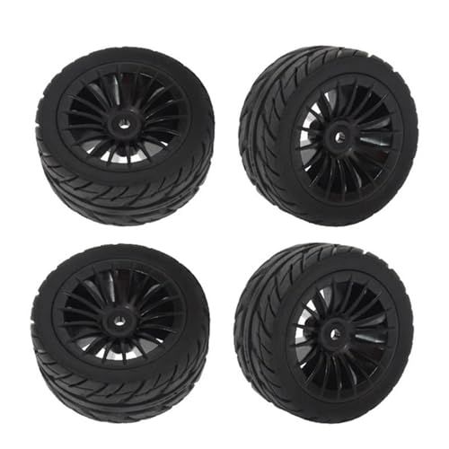 Für SG1603 SG1604 SG1605 Für UDIRC UD1601 UD1602 UD1603 UD1604 UD1607 1/16 RC Auto Upgrade Teile 50mm Gummi Reifen Reifen Rad Ersatz RC Autozubehör(Black) von NAFRECX