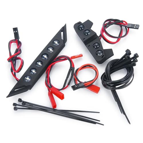 Für Slash 1/10 4x4 2wd Für VXL XL-5 RC Crawler Auto Teile Vorne Hinten Lichter Set Scheinwerfer Bar Scheinwerfer Rücklichter DC 6-8,4 V Auto Zubehör RC Autozubehör von NAFRECX