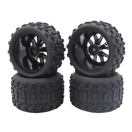 Für Smax 1625 1635 Für Wltoys 144001 124018 Für HBX 16889 Rutschfester Gummiradreifen Verschleißfester Geländewagenreifen Upgarde RC-Teile RC Autozubehör von NAFRECX