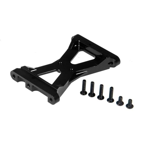 Für TRX4 1/10 Metall Vorne Hinten Für Chassis Klammer Querträger Servo Halterung Änderung Auto Zubehör RC Crawler Auto Upgrade Teile RC Autozubehör(Black,Rear) von NAFRECX