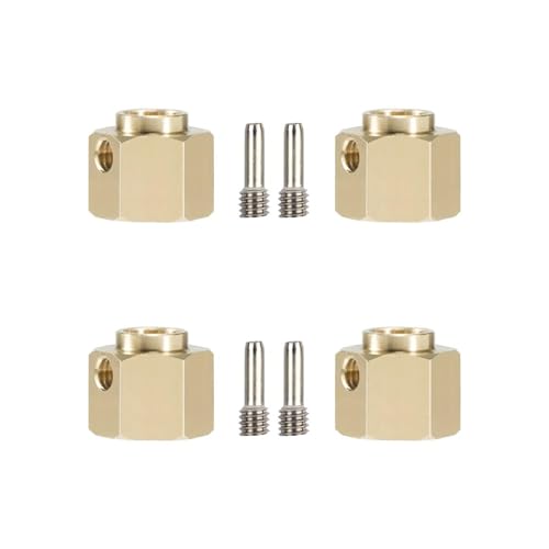 Für TRX4 Für TRX6 1/10 6mm 8mm 10mm Messing Verbreitern Radnabe Hex Erweiterte Adapter RC Crawler Upgrade Teile Dekoration Zubehör RC Autozubehör von NAFRECX