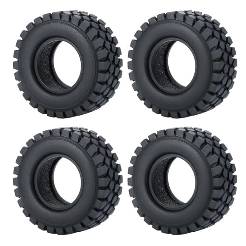 Für TRX4M Für Axial Für SCX24 Ersatz-1,0-Zoll-Metall-Beadlock-Felgen, 50/54 Mm Gummireifen-Set, 1/18 1/24 RC Crawler Autoteile RC Autozubehör von NAFRECX