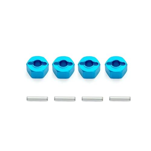 Für Traxxas 1/10 Für Slash 4x4 Für MJX H16 16207 16208 16209 16210 1/16 Rad Hex Hub Adapter Montieren 12mm Dicke 7mm RC Auto Upgrade Teile RC Autozubehör(Natural) von NAFRECX