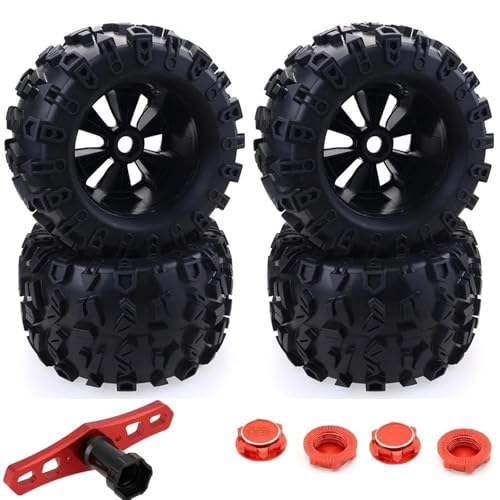Für Traxxas Für Maxx Für Tmaxx Für E-Revo Für Revo 3.3 Für JLB Für Cheetah Für Monster 1/8 Maßstab, 17 Mm Sechskant, RC Truck-Reifen Und Felgen, Set Mit Teilen RC Autozubehör Für Traxxas Für Maxx Für Tmaxx Für E-Revo Für Revo 3.3 Für JLB Für Cheetah Für Monster 1/8 Maßstab, 17 Mm Sechskant, RC Truck-Reifen Und Felgen, Set Mit Teilen RC Autozubehör von NAFRECX