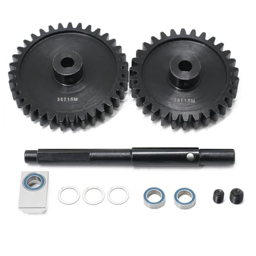 Für Traxxas Für X-Maxx 1/5 RC Auto Upgrade Teile 45# HD Stahl 1,5 Mod 20T 25T 30T 35T Ritzel Getriebe Stirnrad Set Ersatz Zubehör RC Autozubehör(30T 35T) von NAFRECX