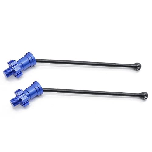 Für Traxxas Für X-Maxx 6S 8S 1/5 Für Monster Truck RC Auto Upgrades Teile Metall Vordere Und Hintere Antriebswelle CVD Ersatz Zubehör RC Autozubehör(Blue,Size 2) von NAFRECX