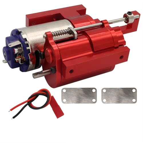 Für WPL B1 B14 B24 C14 C24 Für MN D90 D91 MN96 M MS 1/12 Ersatz RC Autoteile Vollmetall 2 Gang Getriebe Mit Servo RC Autozubehör(Black,Size1) von NAFRECX