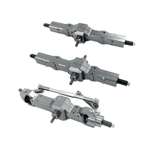 Für WPL C14 C24 B14 B24 B16 B36 1/16 Metall Vorne Mitte Hinten Brücke Achse Getriebe Für Rock Crawler Militär LKW Ersatz RC Auto Teile RC Autozubehör(Gray) von NAFRECX