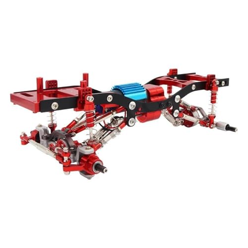 Für WPL C14 C24 C24-1 1/16 Metallrahmen-Chassis-Kit Mit Achsengetriebe, Stoßdämpferreifen, RC-Auto-Upgrade, Ersatzteile, Radstand, Montagezubehör RC Autozubehör von NAFRECX