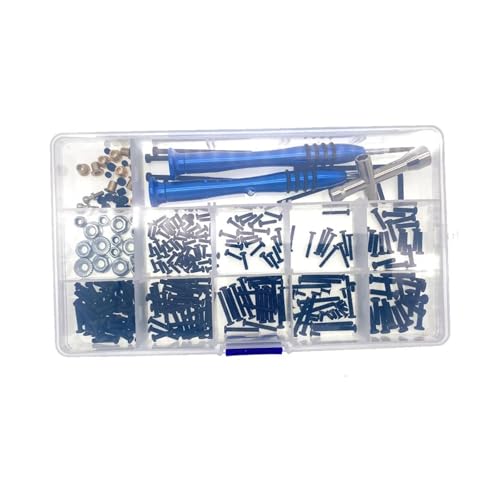 Für Wltoys 12428 A949 A959 144001 124019 RC-Autoschrauben, Flachkopfschrauben, Kreuzhülsen-Inbusschlüssel M2 M2.3 M2.5 M3 M4, Ersatz-RC-Autoteile RC Autozubehör von NAFRECX