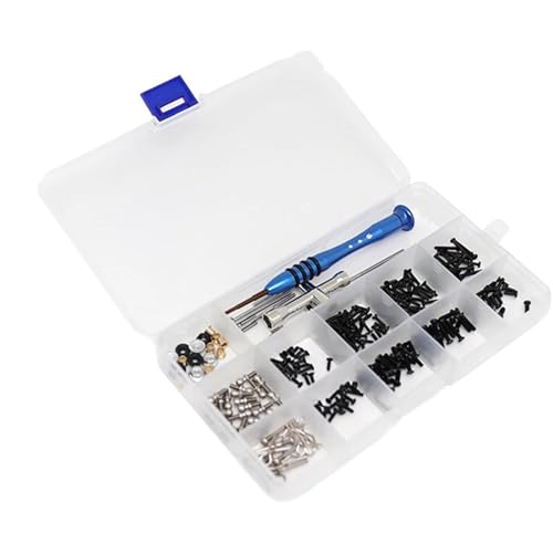 Für Wltoys 12428 A949 A959 144001 124019 RC-Autoschrauben, Flachkopfschrauben, Kreuzhülsen-Inbusschlüssel M2 M2.3 M2.5 M3 M4, Ersatz-RC-Autoteile RC Autozubehör von NAFRECX