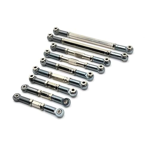 Für Wltoys 12429 Metall Vorne Hinten Spurstangengestänge Servo Link Lenkstange Verbindungsstange Set 1/12 RC Auto Upgrades Teile Zubehör Modifikation RC Autozubehör von NAFRECX