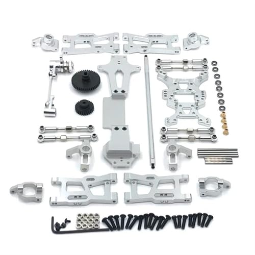Für Wltoys 144001 144002 144010 1/14 Metall-Tuning-Teile-Kits Schwinge Verbindungsstange Lenkblock Tasse Dämpferturm RC Autozubehör RC Autozubehör von NAFRECX