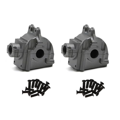 Für Wltoys 144001 144002 144010 124016 124019 124017 124018 Metallgetriebegehäuse Differentialgehäuse Getriebe-Upgrades RC-Autoteile RC Autozubehör(Gray) von NAFRECX