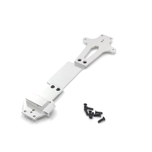 Für Wltoys 144010 144001 144002 1/14 Metall Upgrade Refit Zweite Bodenplatte RC Auto Teile Änderung Dekoration Auto Zubehör RC Autozubehör(Silver) von NAFRECX