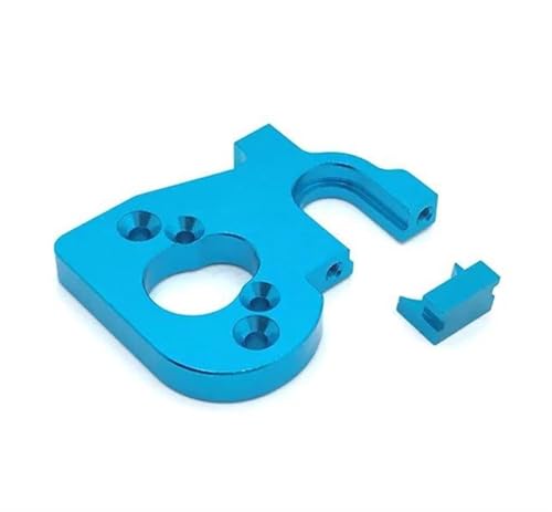 Für Wltoys 144010 144001 144002 124016 124017 124018 124019 Metall Upgrade Retrofit Motor Halterung Ersatz Auto Zubehör RC Teile RC Autozubehör(Blue) von NAFRECX