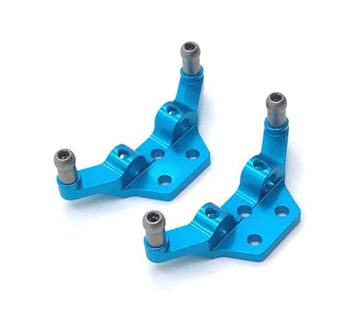 Für Wltoys Für P929 P939 K979 K989 K999 K969 1/28 Metall Stoßdämpfer Lenkung Tasse CVD Schaukel Arm Upgrade RC Auto Sare Teile Zubehör RC Autozubehör(Blue) von NAFRECX