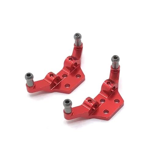 Für Wltoys Für P929 P939 K979 K989 K999 K969 1/28 Metall Stoßdämpfer Lenkung Tasse CVD Schaukel Arm Upgrade RC Auto Sare Teile Zubehör RC Autozubehör(Red) von NAFRECX