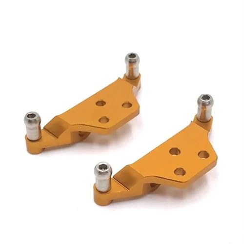 Für Wltoys Für P929 P939 K979 K989 K999 K969 1/28 Metall Stoßdämpfer Lenkung Tasse CVD Schaukel Arm Upgrade RC Auto Sare Teile Zubehör RC Autozubehör(Yellow) von NAFRECX