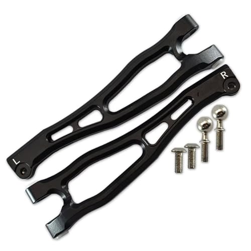 Kompatibel Mit ARRMA Für FIRETEAM 6S Für BLX 1/7 RC Auto Upgrade Teile Zubehör Metall Vordere Obere Aufhängungsarme Für Schwinge RC Auto Ersatzteile(Black) von NAFRECX