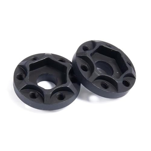 Kompatibel Mit Axial Für SCX10 90046 D90 TRX4, 2 Stück, Aluminiumlegierung, 12 Mm Sechskant-Radnabe, 8 Mm Dicker Erweiterter Adapter, 1/10 RC Crawler Car RC Auto Ersatzteile(Black) von NAFRECX