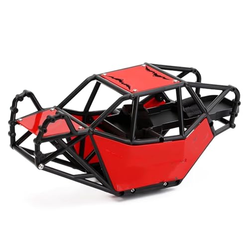 Kompatibel Mit Axial SCX10 II 90046, Kunststoff Für Rock Für Buggy Roll Cage Karosserie Für Chassis 1/10 RC Crawler Auto DIY Teile RC Auto Ersatzteile(Red) von NAFRECX