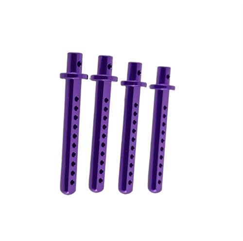 Kompatibel Mit Axial Scx10 Upgrades Teile Metallschale Säulenhalterung Karosseriehalter Mit R-Clips Karosserie 1/10 RC Autozubehör RC Auto Ersatzteile(Purple) von NAFRECX