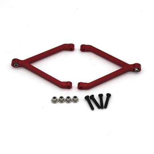 Kompatibel Mit FMS Für Fcx24 Für Xiaoqi 1/24 Fernbedienung Auto Metall Upgrade Zubehör Oberen Zugstange Oberen Für Schaukel Arm RC Auto Ersatzteile(Red) von NAFRECX