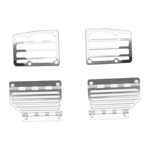 Kompatibel Mit Für Suzuki Für Jimny 1/16 RC Crawler Car Upgrade Teile Metall Vorder- Und Rücklichtabdeckung Lampenschutz RC Auto Ersatzteile(Silver) von NAFRECX