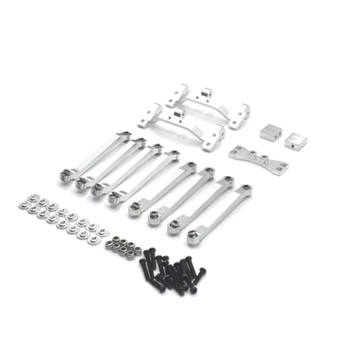Kompatibel Mit MN D90 D91 D96 Für MN98 99S 1/12 RC Auto Ersatzteile Zubehör Metall Modifizierte Verknüpfung Verknüpfungshalter RC Auto Ersatzteile(Silver) von NAFRECX