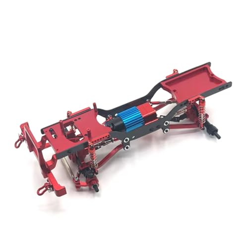 Kompatibel Mit MN D90 D91 D96 Für MN98 99S 1/12 RC Autoteile Zubehör Metall Upgrade Modifizierter Rahmen RC Auto Ersatzteile(Red) von NAFRECX