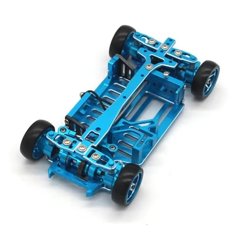 Kompatibel Mit Mini-q Q8 1/28 Fernbedienung Auto Rahmen Metall Upgrade Zubehör Drift Für Racing DIY Montage Rahmen RC Auto Ersatzteile(Blue) von NAFRECX