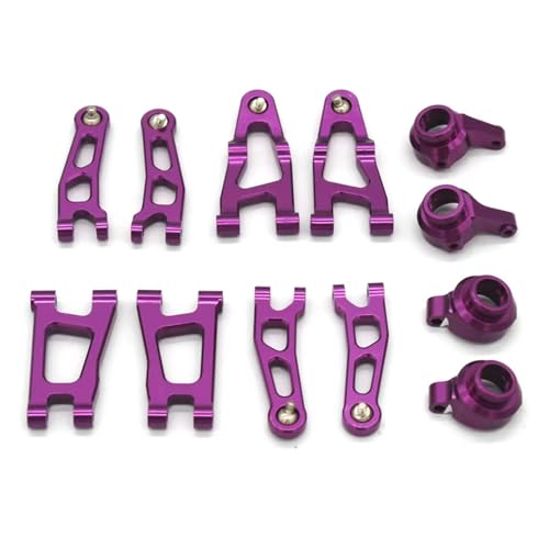 Kompatibel Mit SG 1603 1604 1605 1606 1607 1608 Metall-Upgrade-Teilen 1/16 Ferngesteuertes Fahrzeug Für Gefährdete Schwingarm-Set-Teile RC Auto Ersatzteile(Purple) von NAFRECX
