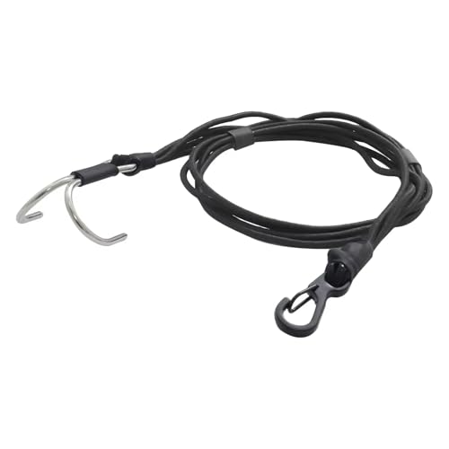 Kompatibel Mit TRX4 D90 TF2 Für SCX10 Für Power Für Wagon 20 Zoll Elastischer Kinetischer Windengurt Mit Haken Für 1/10 RC Rig Crawler Body RC Auto Ersatzteile(Black) von NAFRECX