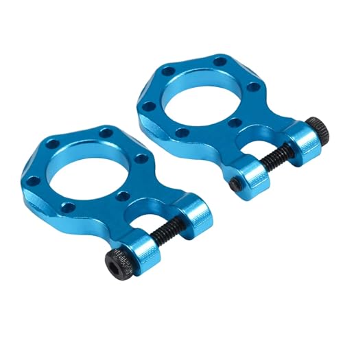 Kompatibel Mit TRX4 Für SCX10 Für Wrangler Für Gladiator Für Element Für Enduro TF2 2 Stück Abschlepphaken Winde Stoßstange D-Ring 1:10 RC Car Crawler RC Auto Ersatzteile(Blue) von NAFRECX