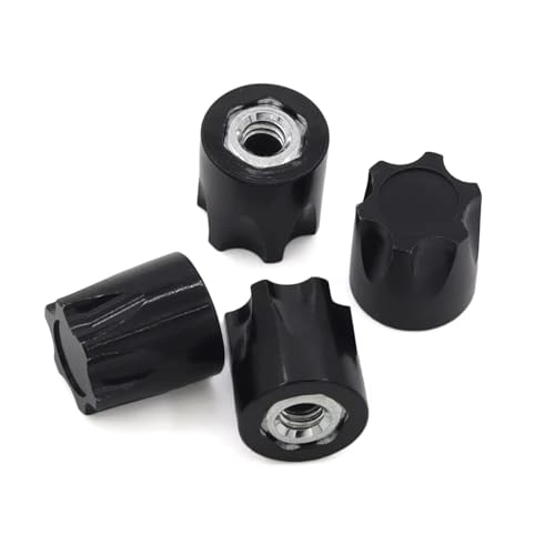 Kompatibel Mit TRX4 Für TRX6 Für Slash D90 D110 Für SCX10 Für HSP Für Tamiya Für Yokomo 1/10 RC Auto RC Drift Aluminiumlegierung M4 Mutter Felgenkappen RC Auto Ersatzteile(Black) von NAFRECX