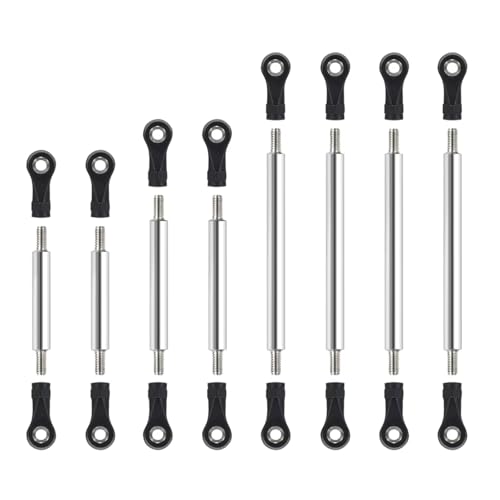 Kompatibel Mit TRX4M 8PCS Stahl Gerade Links Set Für 1/18 RC Crawler Für Chassis Suspension High Clearance Upgrade Teile RC Auto Ersatzteile Kompatibel Mit TRX4M 8PCS Stahl Gerade Links Set Für 1/18 RC Crawler Für Chassis Suspension High Clearance Upgrade Teile RC Auto Ersatzteile von NAFRECX