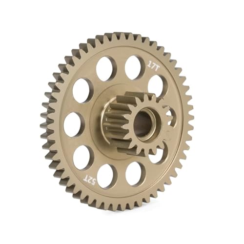 Kompatibel Mit Tamiya Für Monster Für Beet Für Blackfoot Off Road Trucks Ersatzteile 7075 Aluminium Gegenrad 17T 52T RC Auto Ersatzteile von NAFRECX