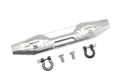 Kompatibel Mit Traxxas Für E-Revo 2.0 86086-4 4X4 Für VXL Für Monster Truck 1/10 RC Car Upgrade Metall Frontstoßstange Mit Abschlepphaken 5335X RC Auto Ersatzteile(Silver) von NAFRECX