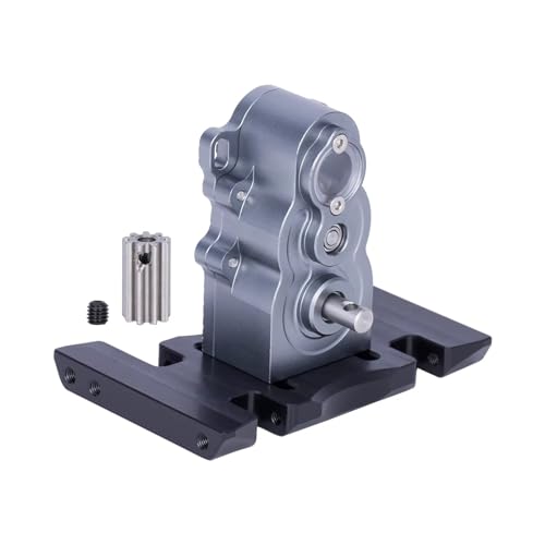 Kompatibel Mit Traxxas Für TRX4 Für SCX10 Für LCG Vertikales Mittelübertragungsgetriebe Mit Unterfahrschutz Für 1/10 RC Crawler Autoteile RC Auto Ersatzteile(Gray) von NAFRECX