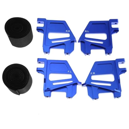 Kompatibel Mit Traxxas Für X-Maxx 6S 8S 1/5 RC Car Upgrade Teil Batteriehalter Halterung Mit Batterieband Festhalten RC Auto Ersatzteile(Blue) von NAFRECX