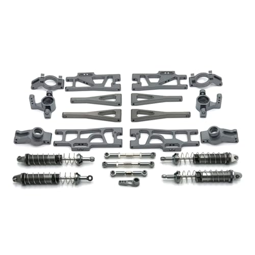 Kompatibel Mit WLtoys 104009 12402-A 12409 RC Autoteilen Metall Upgrade Refit C-für Sitz Lenkschale Für Schwingarm-Stoßdämpfer RC Auto Ersatzteile(Gray) von NAFRECX