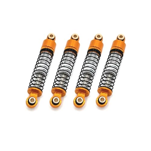 RC-Stoßdämpfer Kompatibel Mit FMS Für Xiaoqi Für FCX24 1/24 RC-Auto-Upgrade-Zubehörteile, Einstellbarer Weicher Und Harter Hydraulischer Stoßdämpfer(Yellow) von NAFRECX