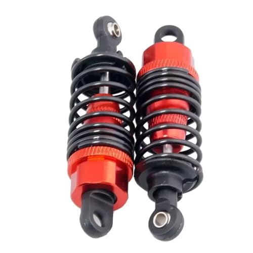 RC-Stoßdämpfer Kompatibel Mit HSP 102004 122004 1/10 RC-Auto-Upgrade-Zubehörteile 2 Stück Metall-Stoßdämpfer 68 Mm 02002 02175(Red) von NAFRECX