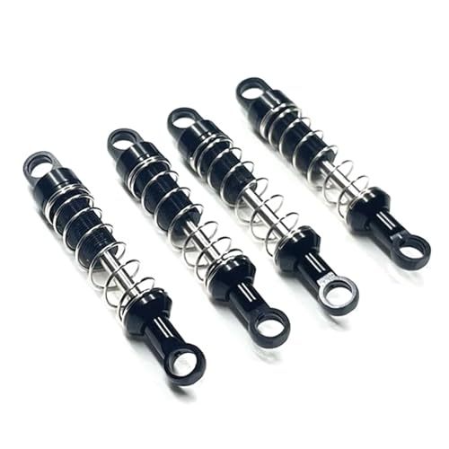 RC-Stoßdämpfer Kompatibel Mit MN Für MN78 Für MN168 1/12 RC-Autoteile Zubehör Metall Nicht Hydraulisch Extern Für Federstoßdämpfersatz(Black) von NAFRECX