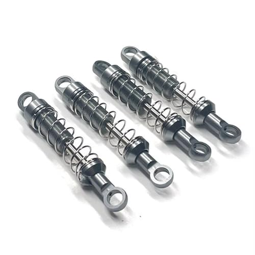 RC-Stoßdämpfer Kompatibel Mit MN Für MN78 Für MN168 1/12 RC-Autoteile Zubehör Metall Nicht Hydraulisch Extern Für Federstoßdämpfersatz(Gray) von NAFRECX