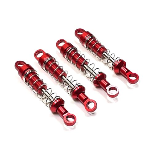 RC-Stoßdämpfer Kompatibel Mit MN Für MN78 Für MN168 1/12 RC-Autoteile Zubehör Metall Nicht Hydraulisch Extern Für Federstoßdämpfersatz(Red) von NAFRECX